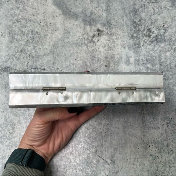 Milly Shimmer Box Clutch - Picture 6 of 7